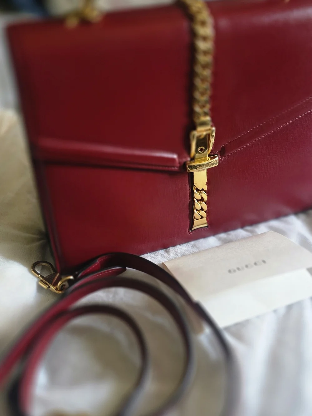 Gucci Red Sylvie 1969 Top-Handle